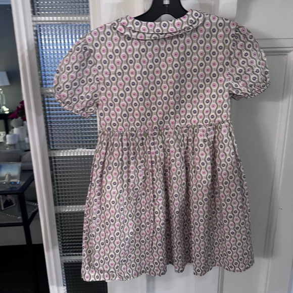 Mini Boden Floral Tea Dress Girls Size6-7 Years Old, Multicolor Collar Buttons - Picture 5 of 13